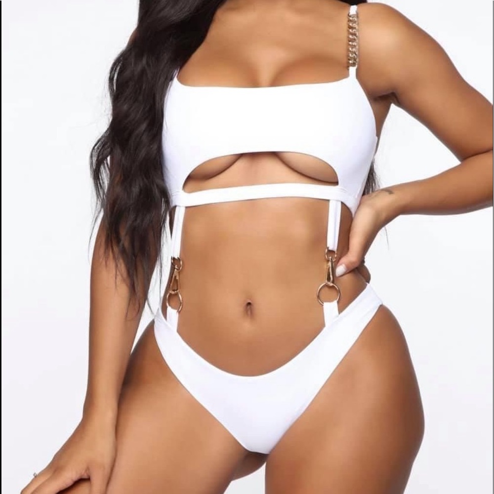 White bathing suit